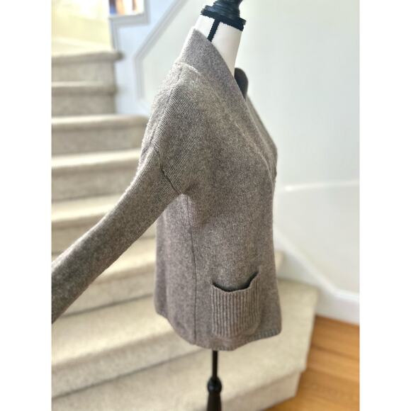 Max Studio Wool & Yak Hair Taupe Brown Knit Sweater - Picture 3 of 8